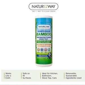 NatureZway Bamboo Perforated Towels Rayon Made from Bamboo, 25 Sheets